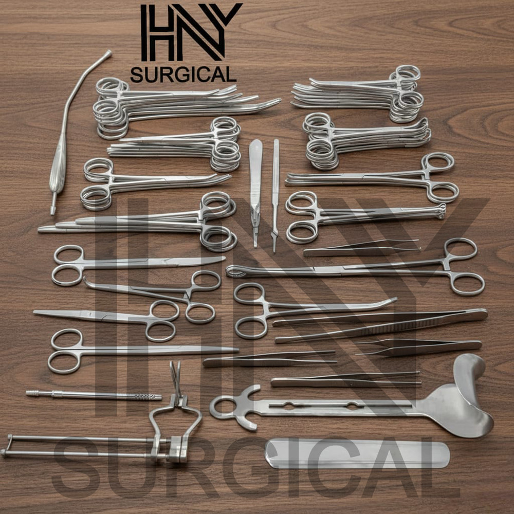 50Pcs General Surgery Basic Laparotomy Surgical Instruments Set