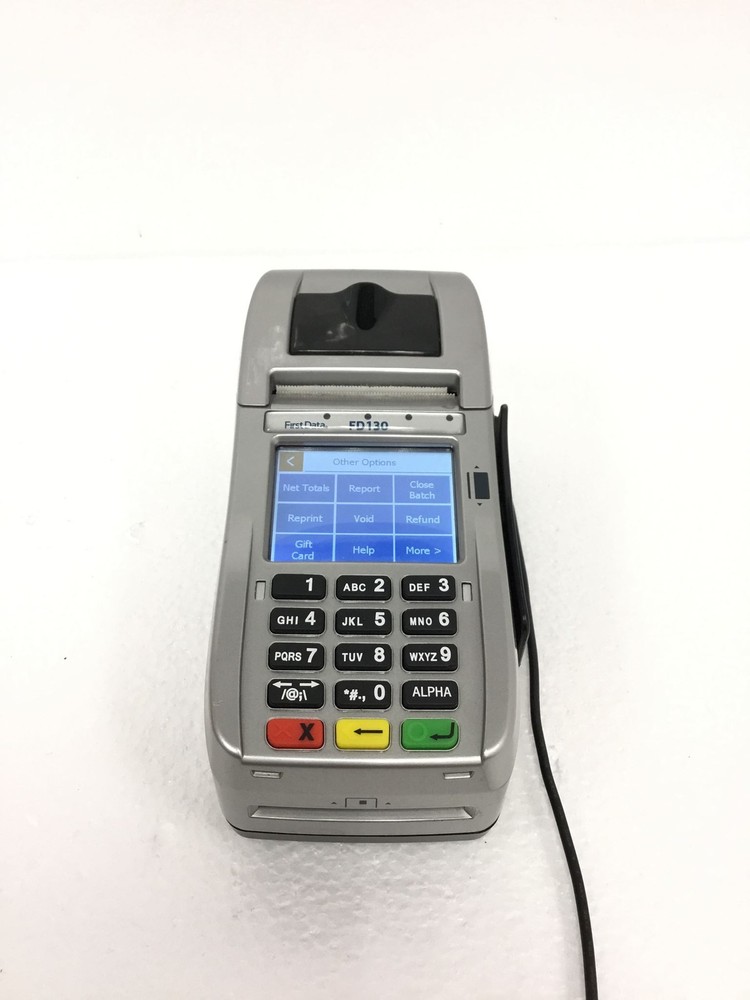 5x FIRST DATA FD130 Credit Card Terminal Chip Reader No Ac Adapter WORKING QTY