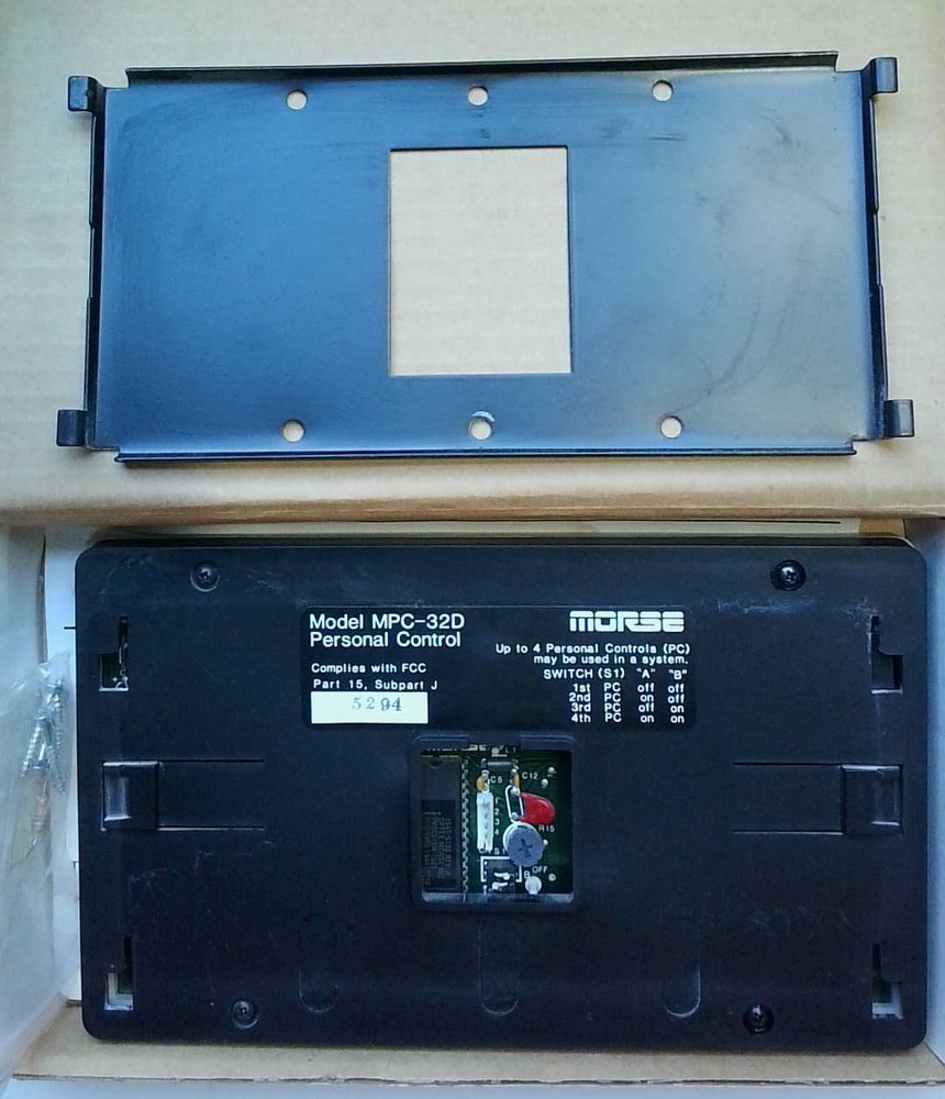 Morse MPC-32D Personal Control With Bracket