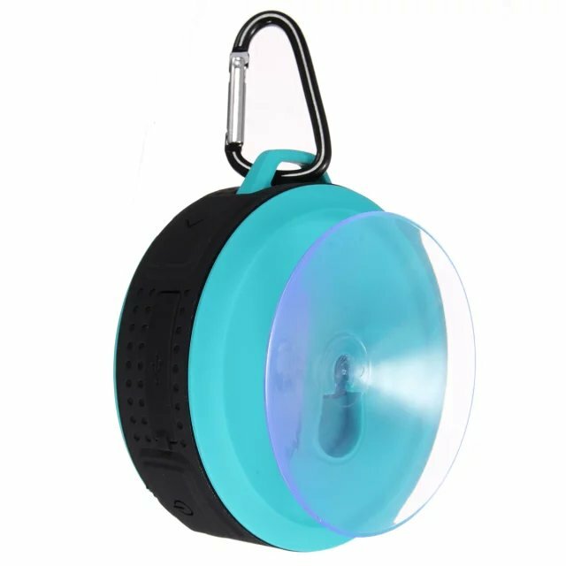 Mini Waterproof Bluetooth Speaker with Suction Cup