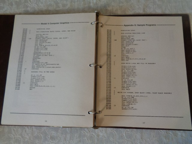 TRS - 80 Model 4 Computer Graphics w/Diskette Catalog No. 26-1126