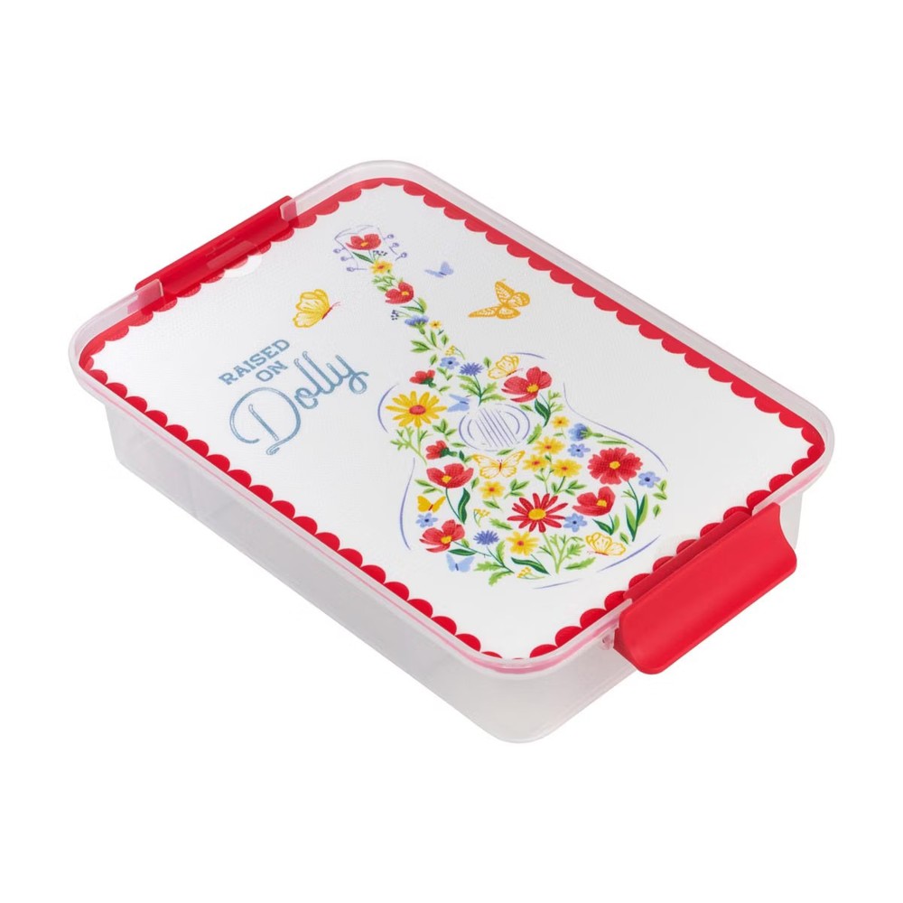 Dolly Parton Raised on Dolly 8 Compartment Plastic Snack Box Storage Container