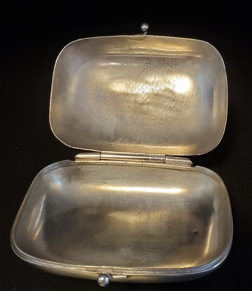 Vintage Silverplated Clutch/Trinket box/Soap dish BSS