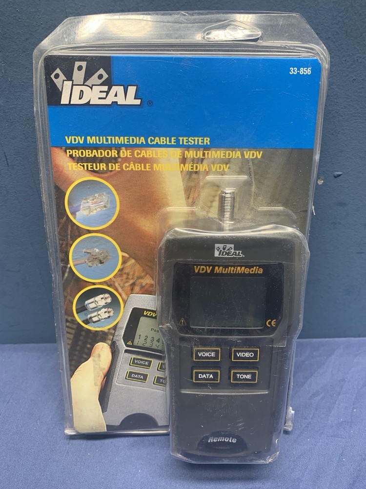 IDEAL #33-856 VDV Multimedia Cable Tester-NEW