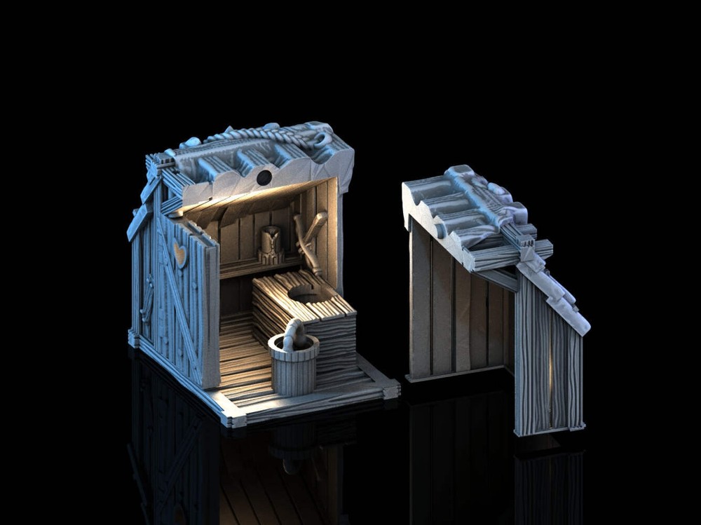 Adrian-3DP4U - Outhouse - 28mm