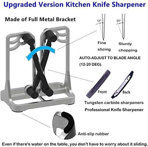Diamond Knife Sharpener - 3 Stage Tool for Kitchen Chef Pocket Knives