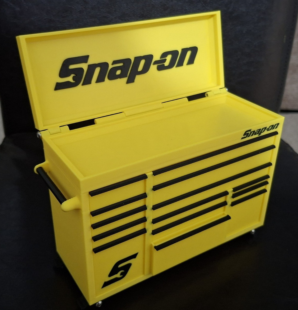 Snap-On Mini High Quality 3D Printed Toolbox (Yellow)