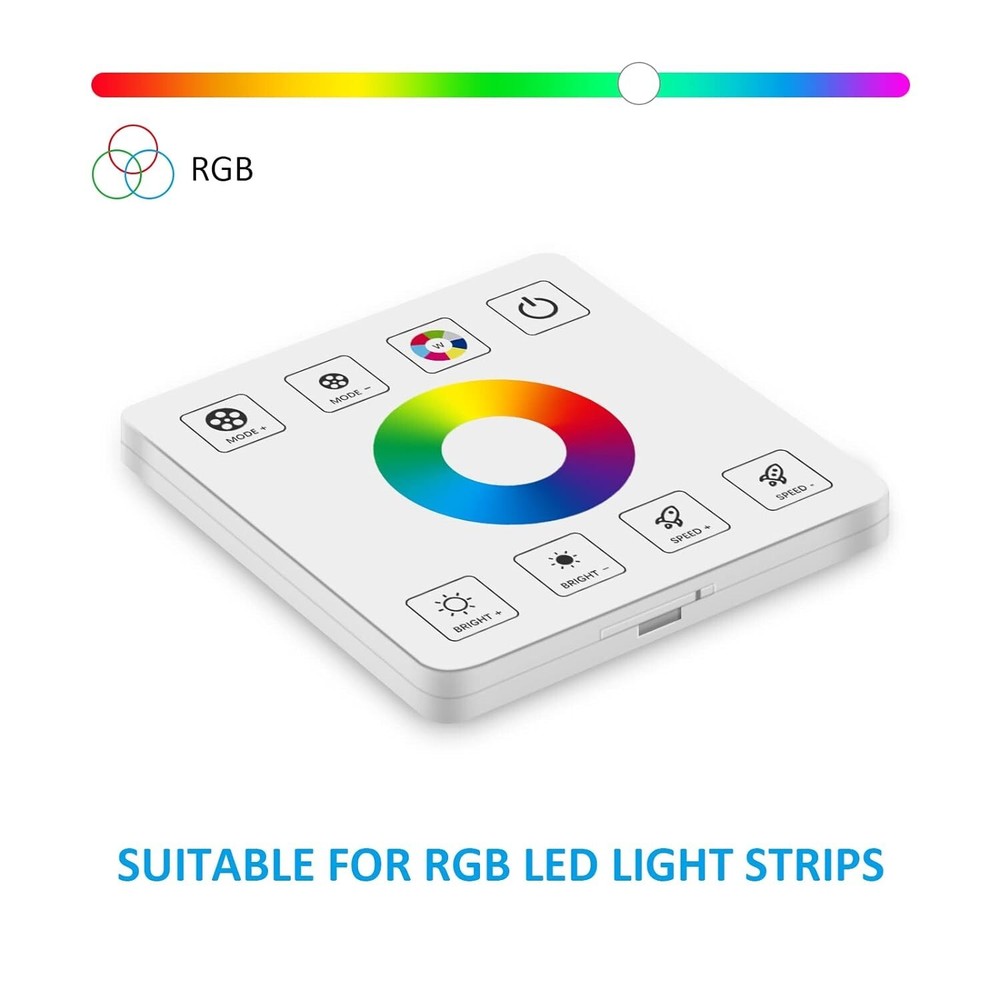 RGB LED Strip Controller RF Wireless Remote Control 5050 3528 Touch Panel Dimmer