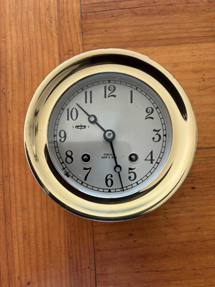 Chelsea ship's bell clock and barometer