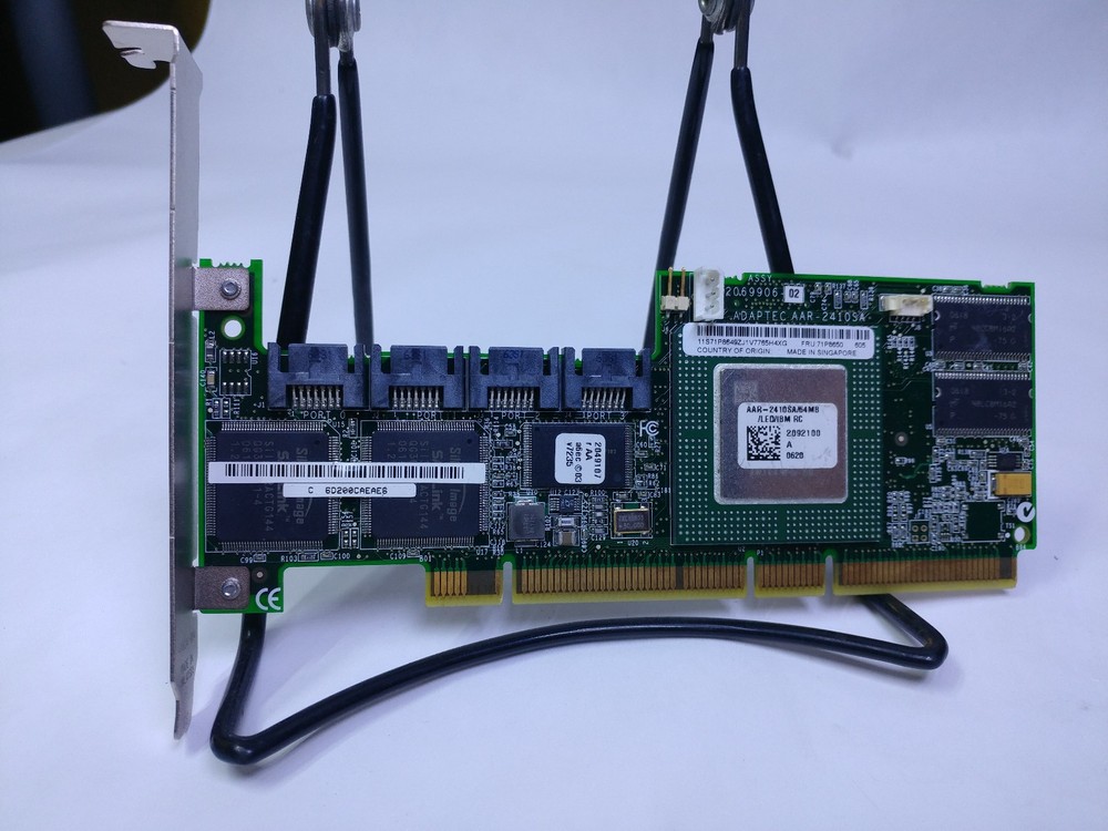 Adaptec AAR-2410SA/64 Raid Adapter SATA 4 Port Controller Card