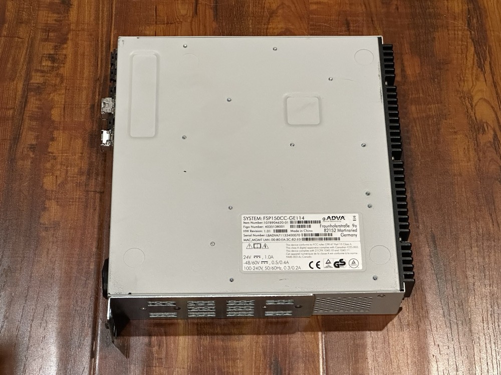 ADVA FSP150CC-GE114 Compact Optical Networking Network DC Switch Module