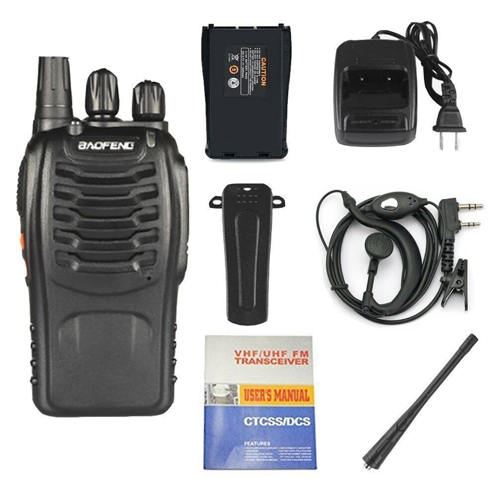 Baofeng Pofung BF-888s UHF 400-470MHz ABS Two-way Ham Radio Walkie Talkies 1pc