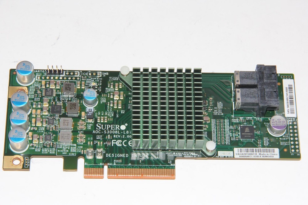 SuperMicro AOC-S3008L-L8i 8-Port 12Gbps RAID Controller Bare No Bracket