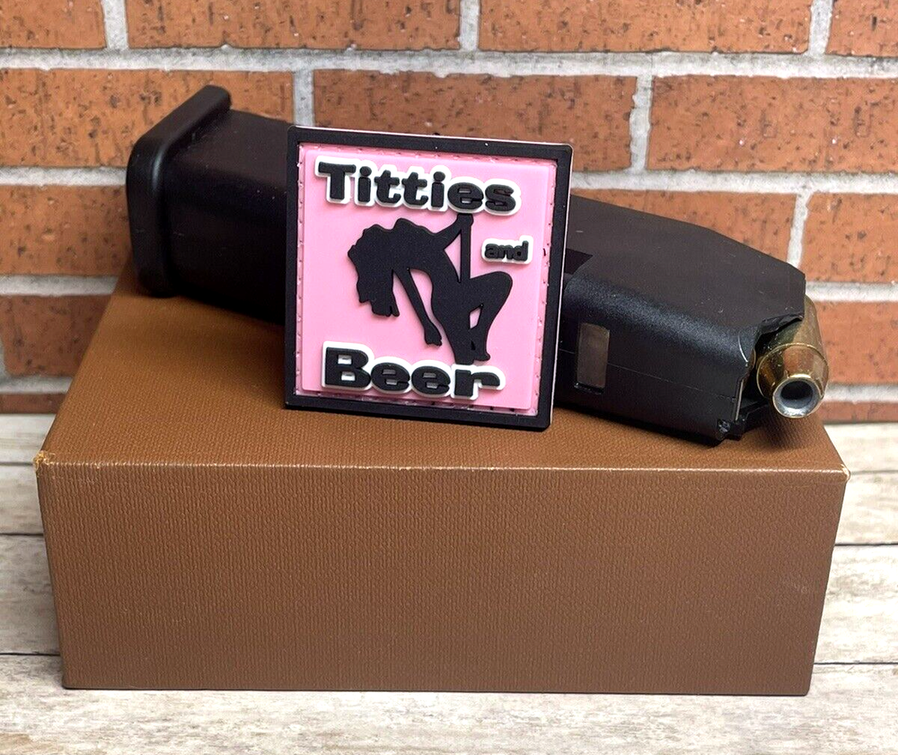 Titties and Beer PVC Patch - Tactical Morale Patch - Funny Titties Patch