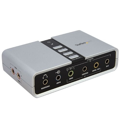 StarTech 7.1 USB Audio Adapter External Sound Card (ICUSBAUDIO7D)