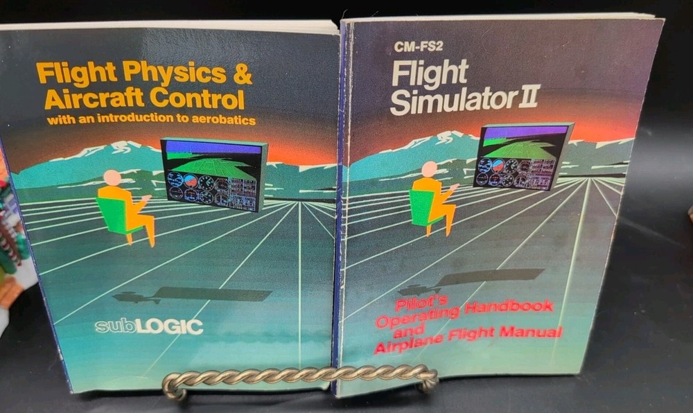 VTG Flight Simulator II A2-FS2 SubLogic NO GAME DISK 80s Computer