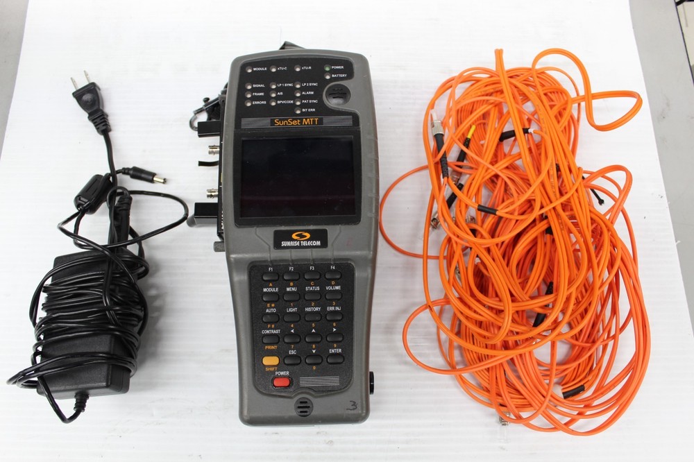 Sunrise Telecom SunSet MTT SSMTT-45 Basic Color Handheld Test Set with Bag