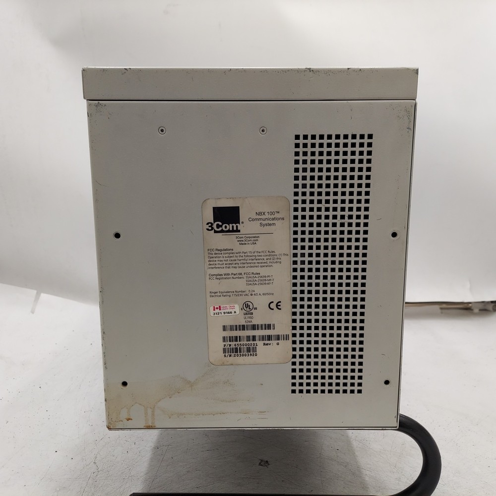 3COM NBX 100 COMMUNICATION SYSTEM - NO HDD