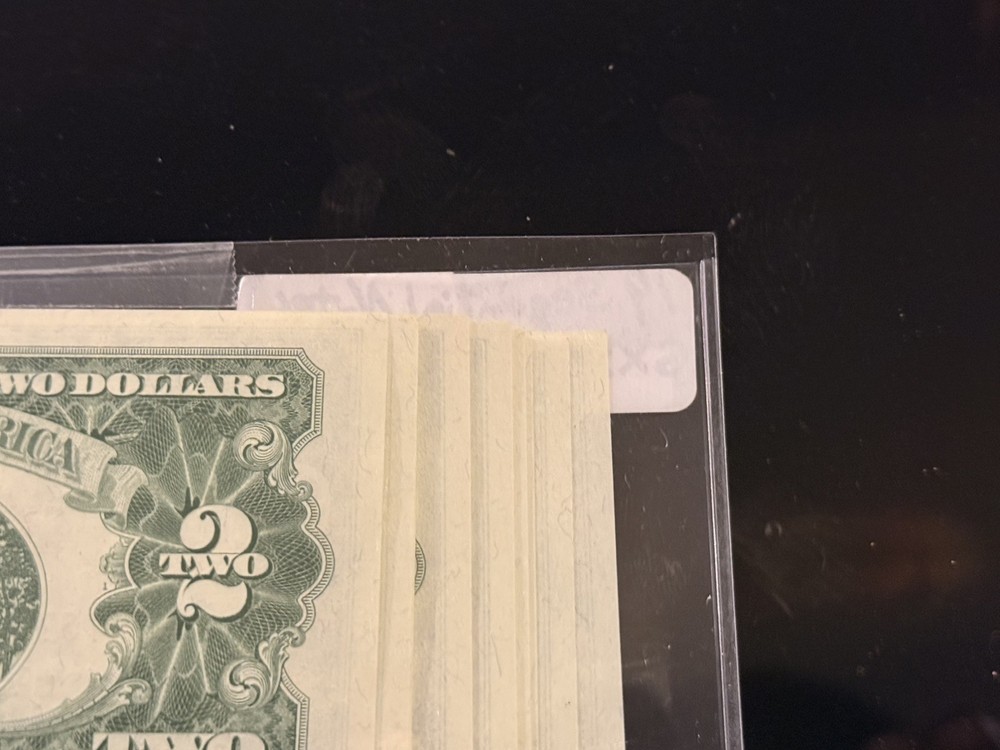 1963 2$ Red Seal Consecutive Order Bills UNCIRCULATED