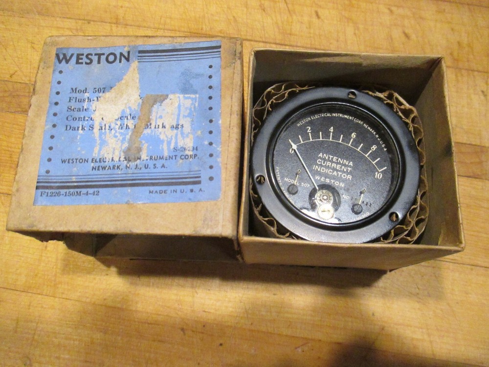 Weston 507 Antenna Current Indicator - Model 507 - 2.5"  ~4ma FS
