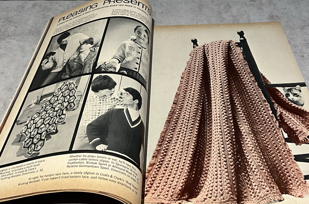 Lady's Circle Needlework Knit Crochet Patterns Spring Summer 1968