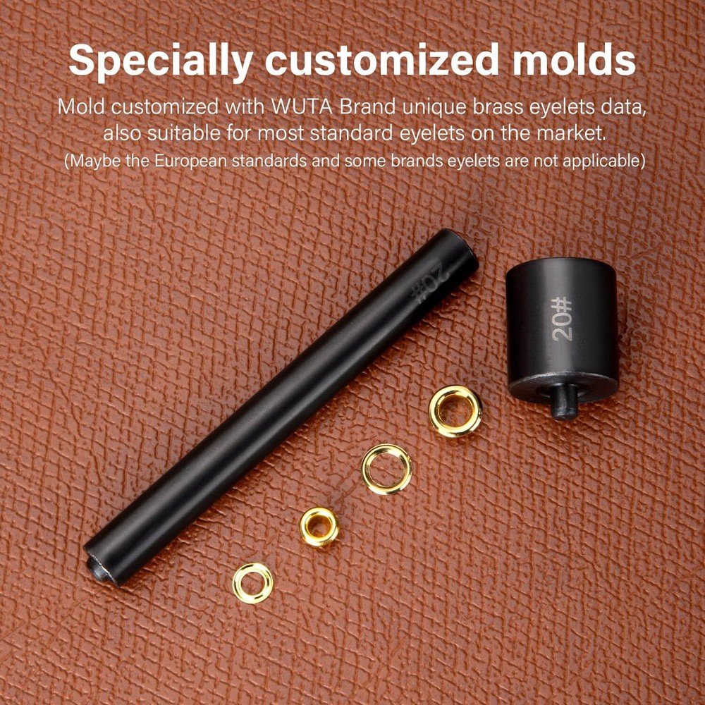 Eyelets Setting ToolSmooth Black Grommet Installation Tools Rivets Setter Too...