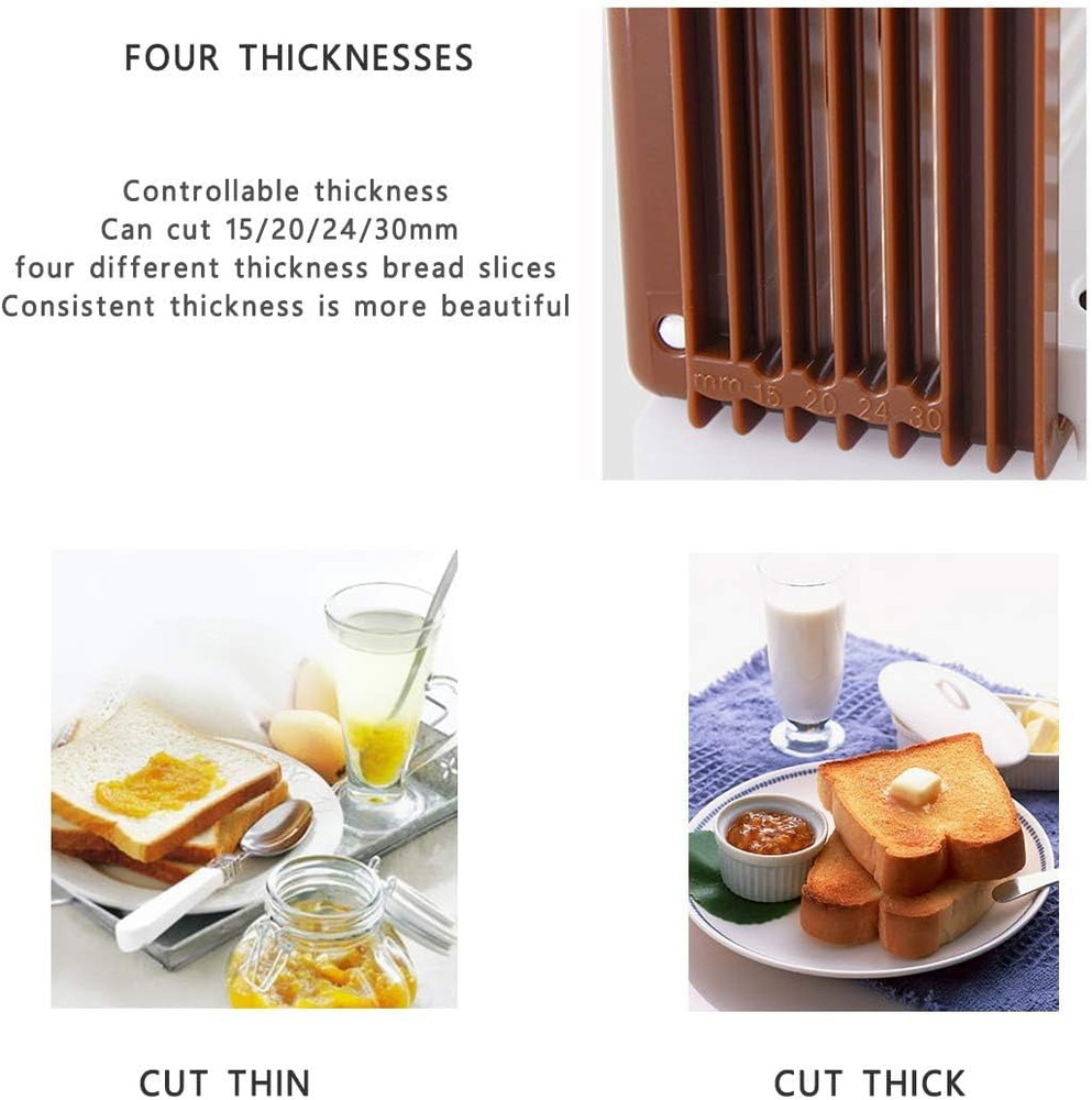 , Foldable Compact Bread Slicing Guide - Bake Slicer Cutter for Homemade Bread,