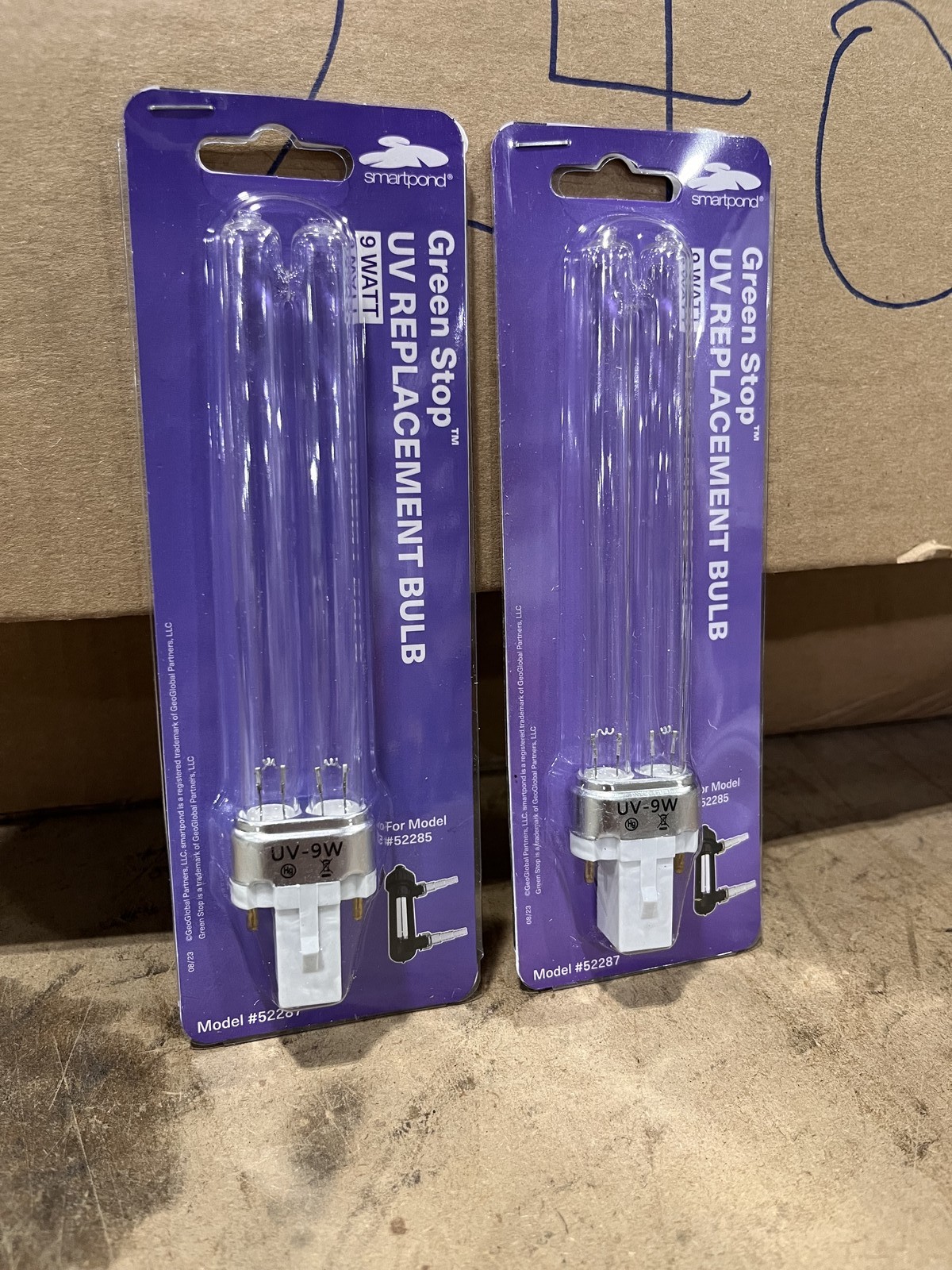 (2-Pack) Smartpond Replacement Bulb Green Stop UV Clarifier Clean And Clear 9W