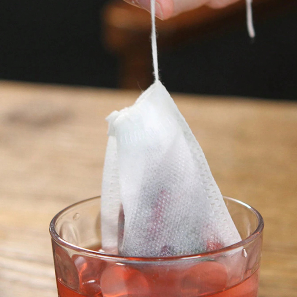 100pcs Disposable Tea Bags Loose Leaf Drawstring Empty Tea Filter Bag Infuser