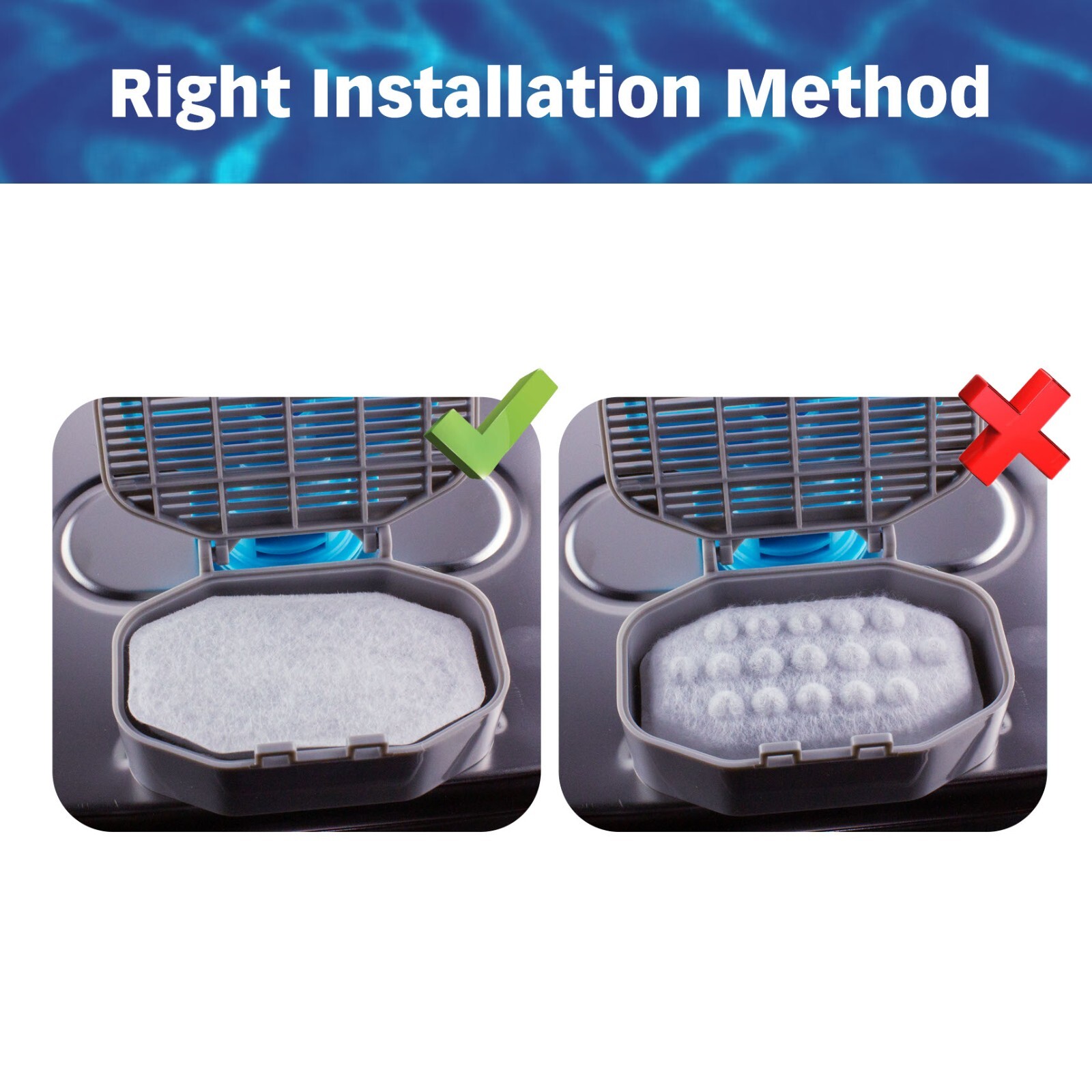 Water Filters For Rellaty and Neareal 108oz/3.2L Pet Water Fountain, 12 Pack