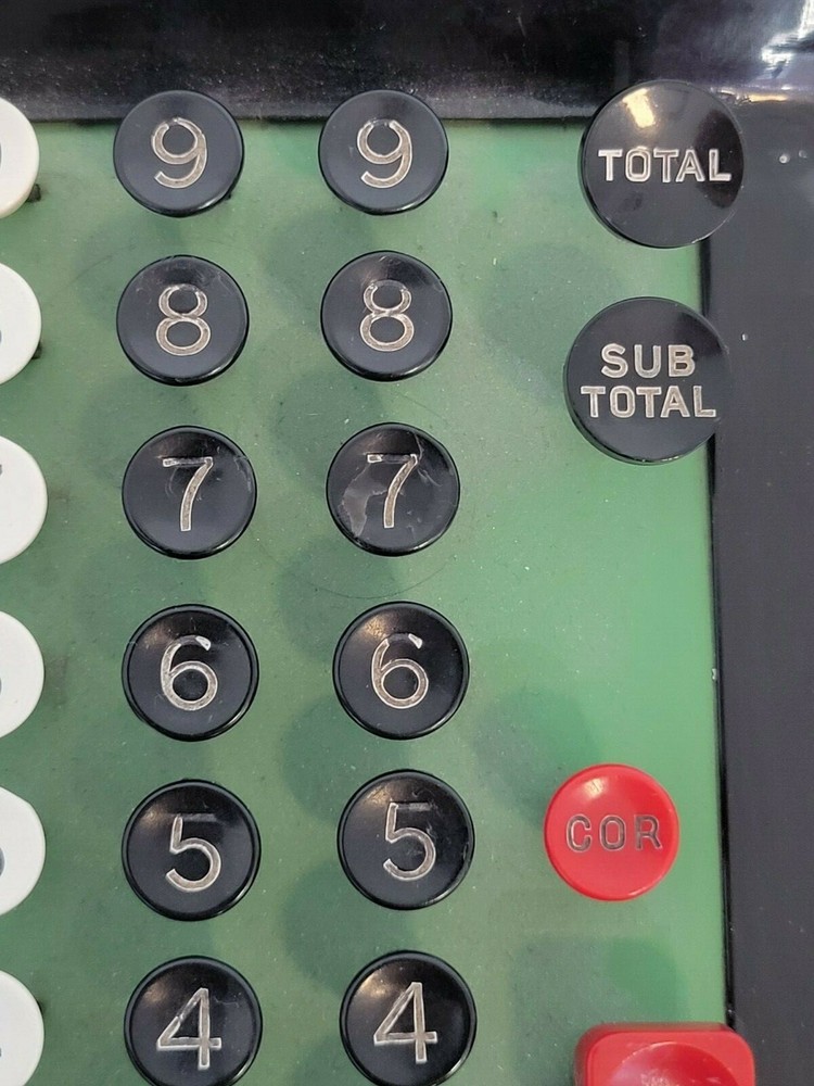 Vintage RC Allen Figuring Machine Adding Subtracting Nice Condition circa 1940's