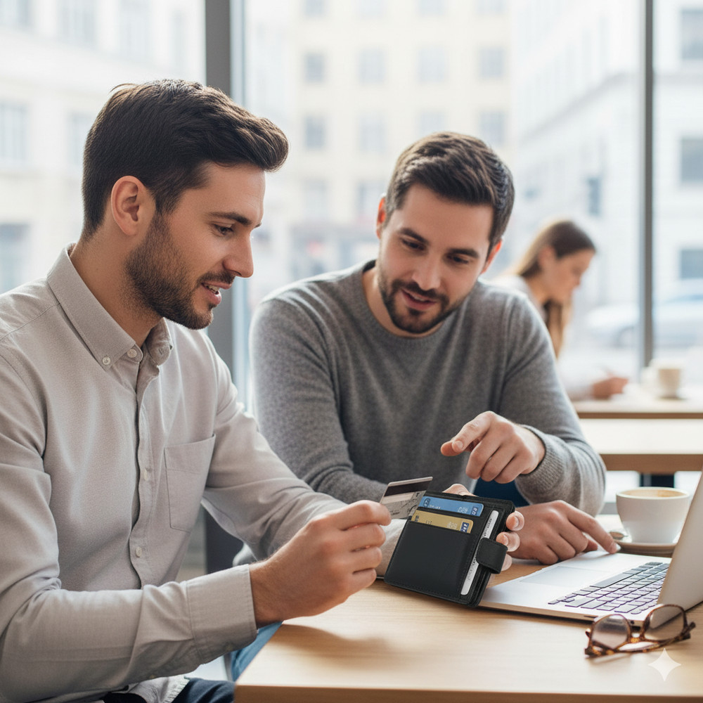 Magnetic Leather Wallet attach securely to your smartphone using MagSafe technol