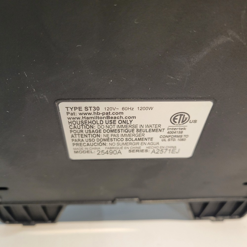 Hamilton Beach Dual Breakfast Sandwich Maker Timer Model 25490A Tested Works