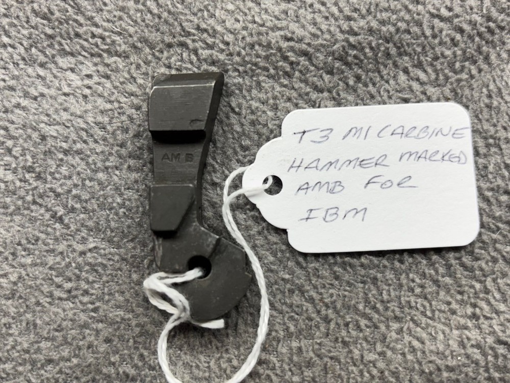M1 CARBINE TYPE 3 HAMMER MARKED AMB -  IBM