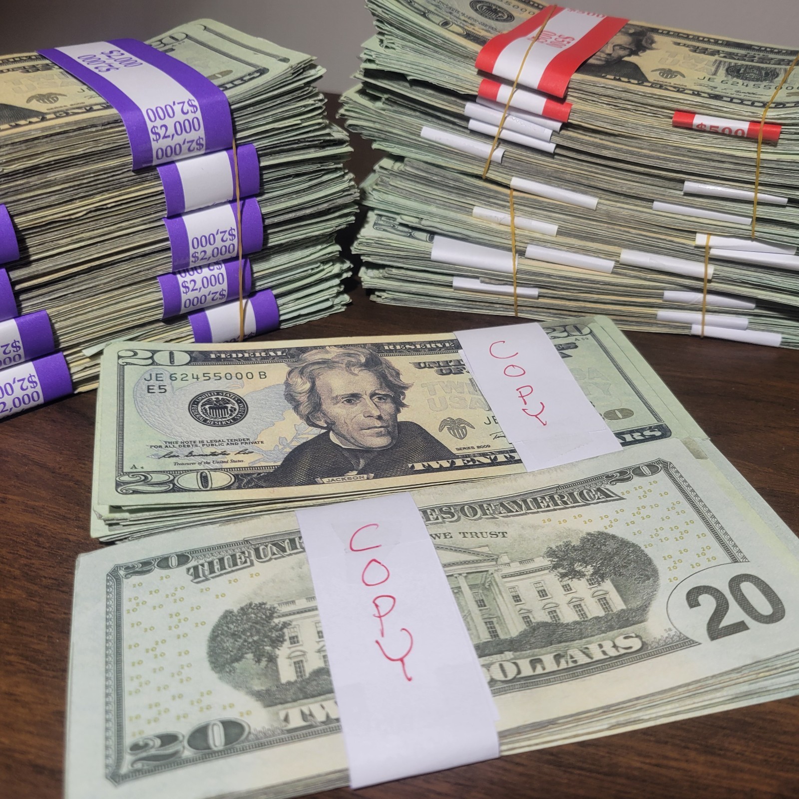 Best Prop AGED $20 Bills x 25 / Novelty Purposes Only