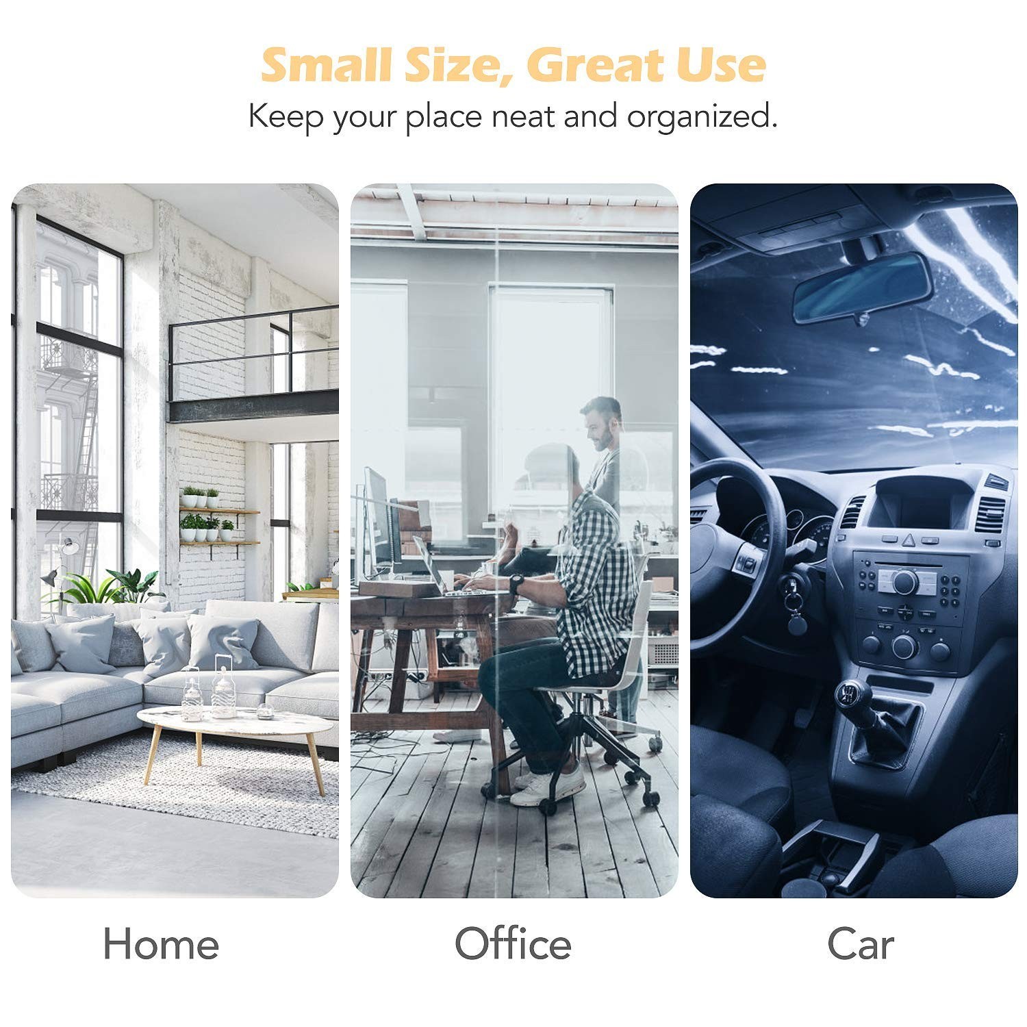 Ethernet Cable Clips, 100 PCS Adhesive Wire Clips, Flat Cord Clips Small Cabl...