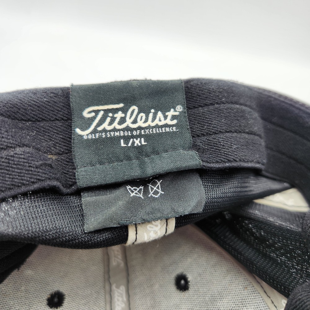 Titleist Golf Hat Cap Aflex Size Large/XL Black Polyester