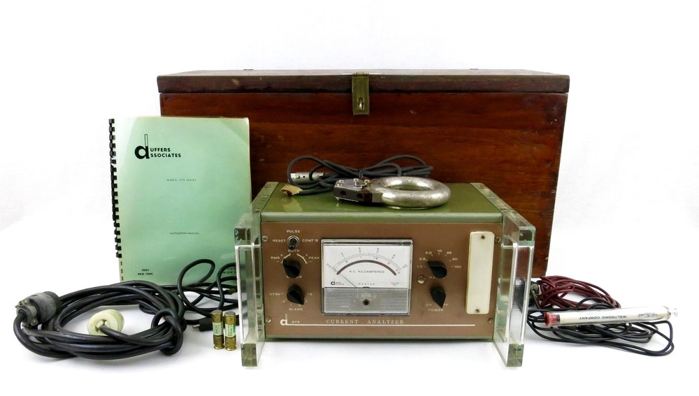 Vintage Current Analyzer Industrial Electrical Tool Chest Engineer scientific