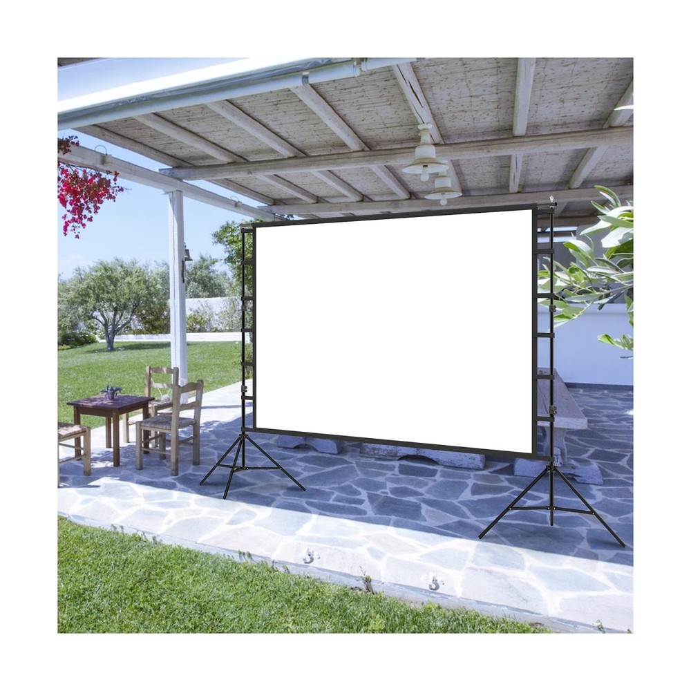 Projector Screen with Stand,120 inch Portable Foldable Projection ScreenHD 4K...