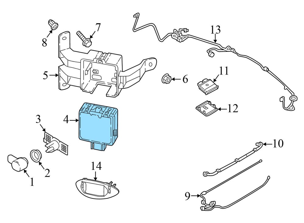 2018-2024 VW TIGUAN - Right Blind SPOT Detection Control Module (Master)