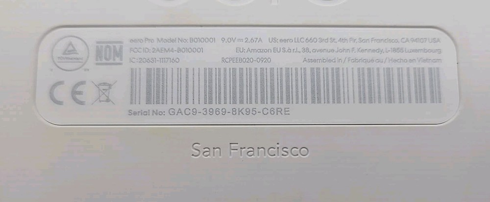 Eero Bo10001 Generation ONLY Home WiFi Unit (9)
