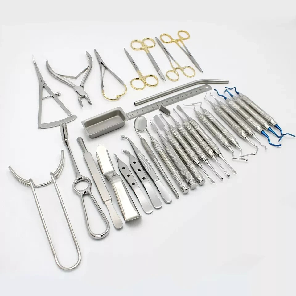 Periodontal Instruments Kit Dental Implants Surgical Orthodontics 33 PCS
