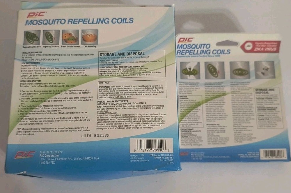 Pic Corp Coil Burner Terracotta With Coils + 3 Refill 4 Pack Bundle