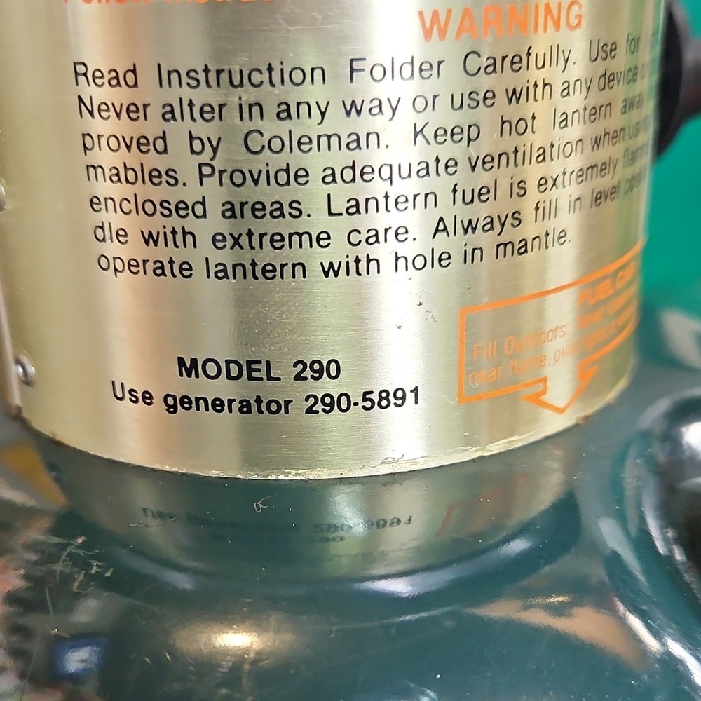 Coleman CLX Lantern Model 290
