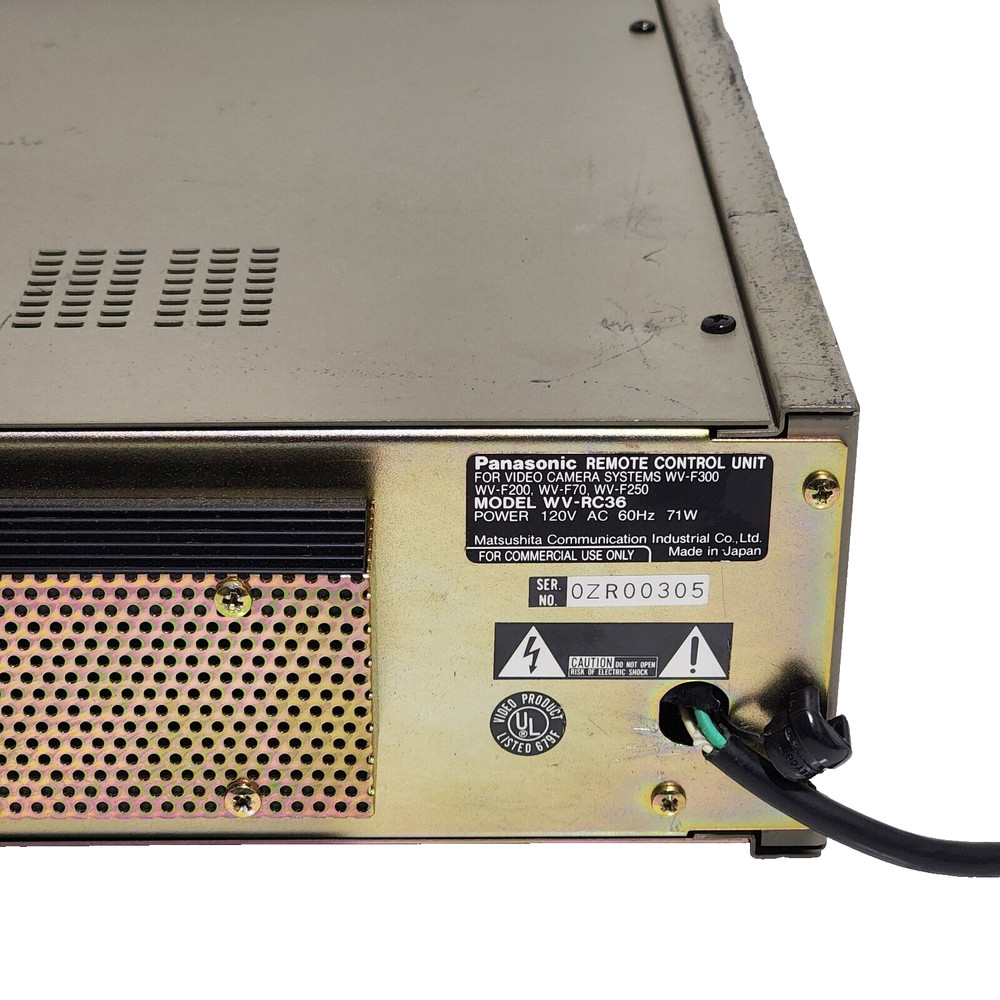 Panasonic WV-RC36 Remote Control Unit UNTESTED.