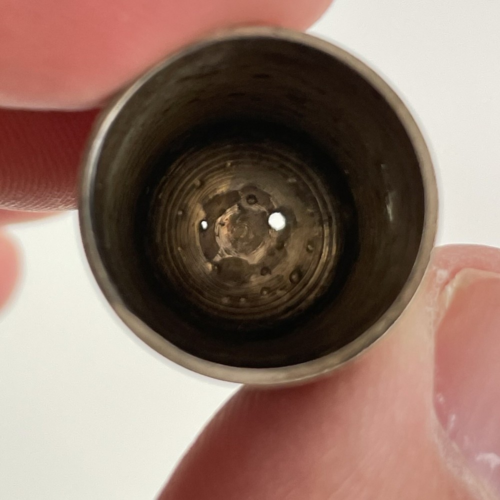 Antique Solid Silver Thimble Size 14 Henry Griffith & Sons Ltd 1908 2cm 2.4g