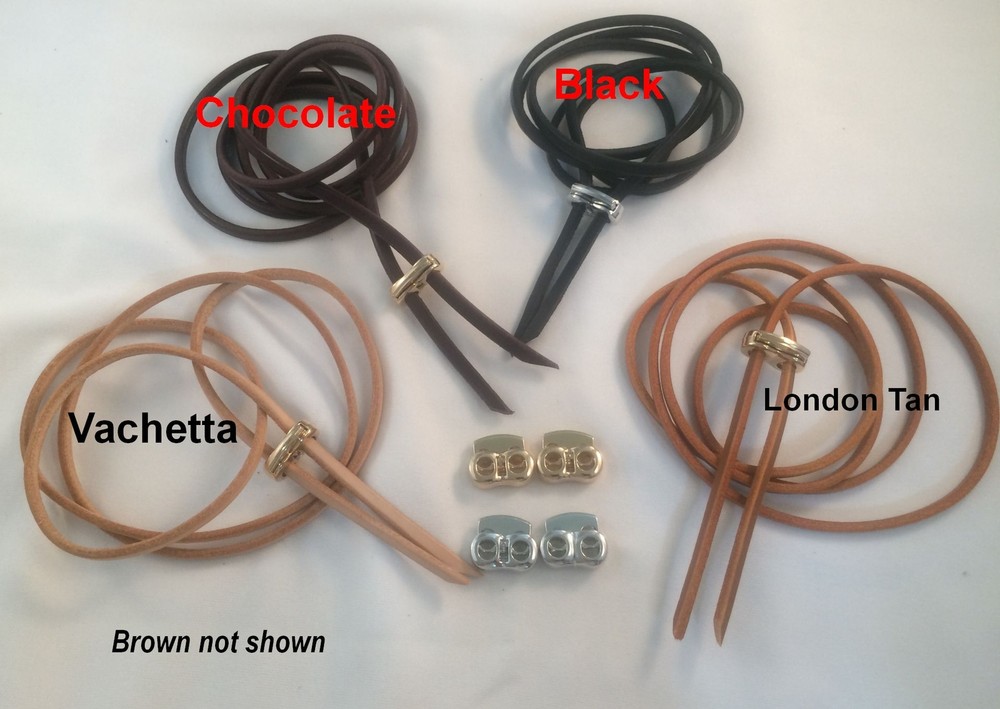 Leather Drawstrings Strings Cords Lace Pouch Bucket Bag Backpack w/Stopper