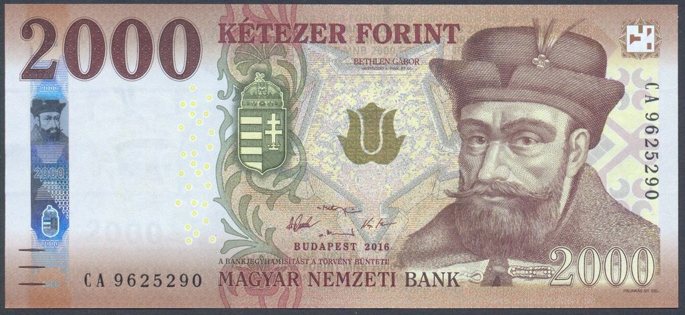 Hungary 2000 Forint 2016 UNC