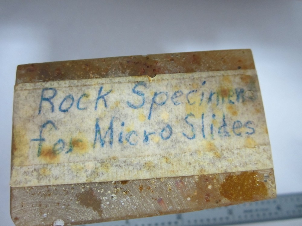 BLOCK ROCK SPECIMEN MICROSCOPE SLIDE OPTICS #K9-12