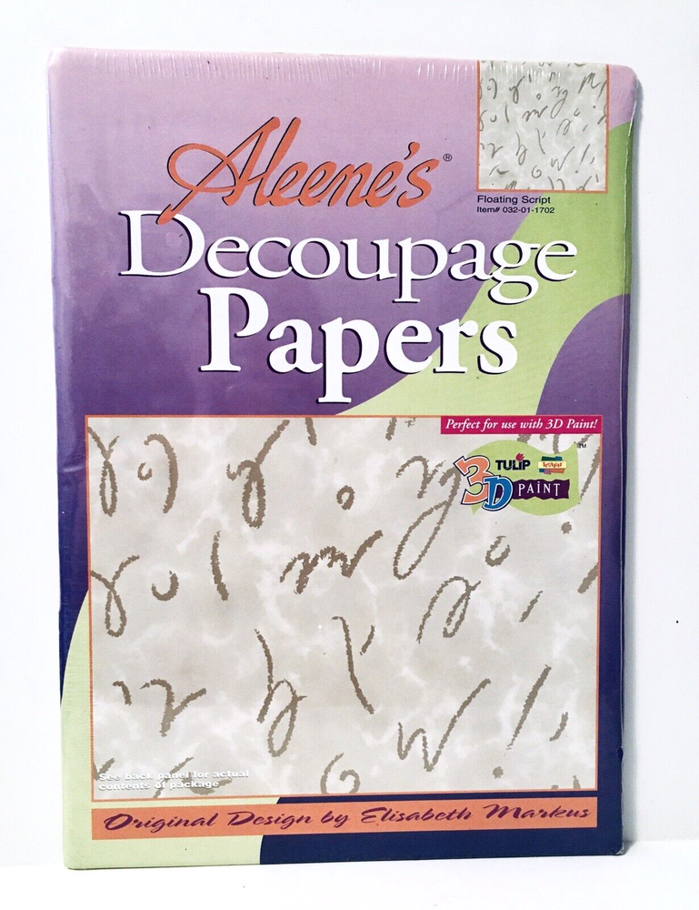 Aleene's Decoupage Papers - 6 Design Packs - E. Markus